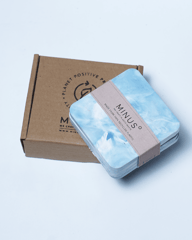 Minus Degre-Handcrafted Recycled Coaster I Sky Blue  I  set of 4 Coaster