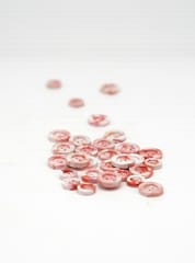 Minus Degre-Ecodots I 100% Recycled Buttons I Red Marbling