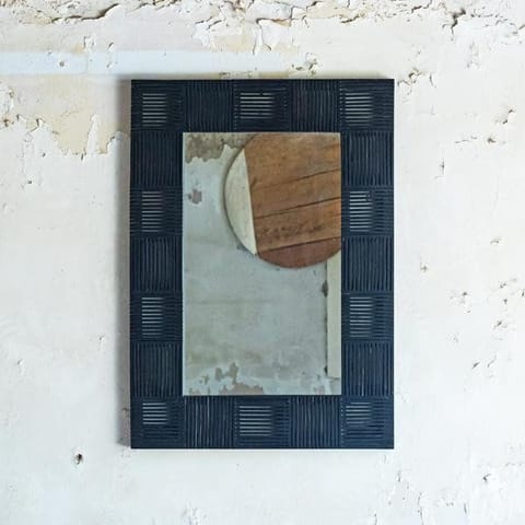 Rhizome-Slat Wall Mirror - Rectangle | Made of Bamboo
