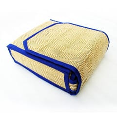 Craftlipi-Foldable Mat with Bag (Madur) : Weaved & Designed with White Threads