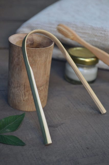 Almitra Sustainables-Bamboo Tongue Cleaner