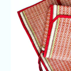 Craftlipi-Foldable Mat with Bag (Madur) : Weaved & Designed with Red Threads