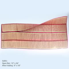 Craftlipi-Foldable Mat (Madur) (F0) : Best Natural Carpet like Designed Mat for Indoor