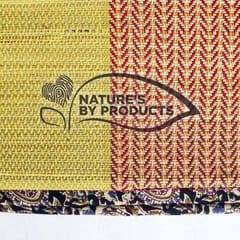 Craftlipi-Foldable Mat (Madur) with Handle & Cushion (FHC) : Best Natural Carpet and Bed   Cushion for Indoor