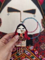 Diti - Woman of Kutch Brooch Pin