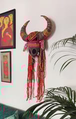 Diti - Bos Taurus - Orange - Embellished Wall Decor