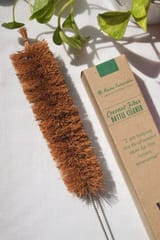 Almitra Sustainables-Copper Bottle and Coconut Fiber Bottle Cleaner