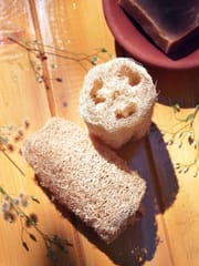 Almitra Sustainables-Loofah Sponge  Natural Bathing Scrub (Pack of 3)