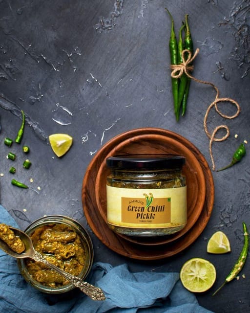 Ammiji‚Green Chilli Pickle