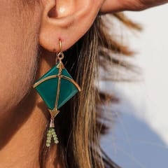 Baka - PATANG Peridot Tassel Earrings