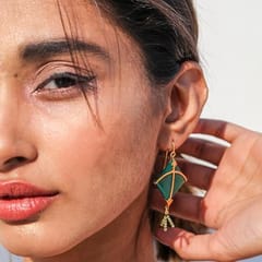 Baka - PATANG Peridot Tassel Earrings