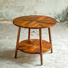 Rhizome-Teak Wood Round Table by Artiqulate