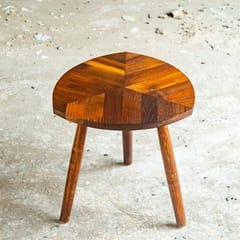 Rhizome-Teak Wood Stool