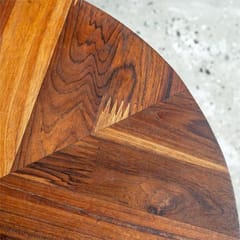 Rhizome-Teak Wood Round Table by Artiqulate