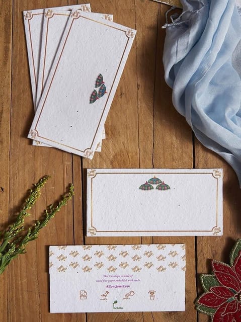 Plantables-Royal Parasols Seed Paper Gift Envelopes (Set of 5)