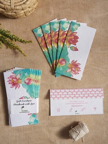 Plantables-Blooming Lotus Seed Paper Gift Envelopes (Set of 5)