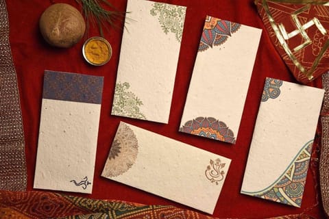 Plantables-Mandala Mix Seed Paper Gift Envelopes (Set of 5)