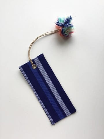 Use Me Works-Printed Bookmark- Blue Stripe