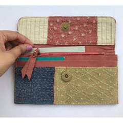 Use Me Works-Harmony' Sashiko Wallet