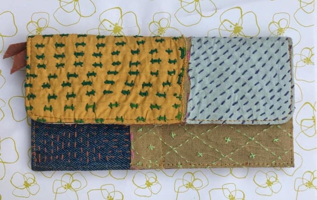 Use Me Works-Harmony' Sashiko Wallet
