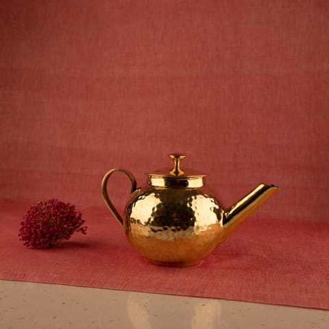P-Tal-Round Brass Teapot