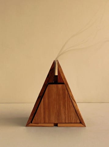 Studio Indigene -Nirhāra  - A Beautifully Handcrafted Teak Wood | Dhoop Holder for Your Pooja Room