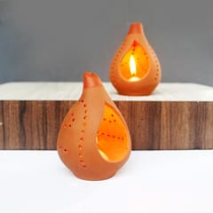 Craftlipi-DROPLET Candle Holder Set of 2 + 12 tealights FREE