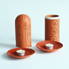 Craftlipi-STRAW 0.5 Candle Holders + 12 tealights FREE