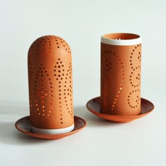 Craftlipi-STRAW 0.5 Candle Holders + 12 tealights FREE