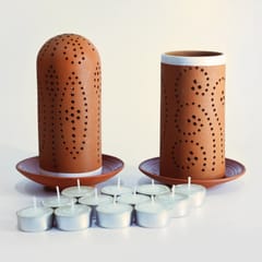 Craftlipi-STRAW 0.5 Candle Holders + 12 tealights FREE