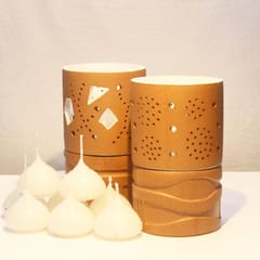Craftlipi-STRAW 0.3 Candle Holders + 12 tealights FREE
