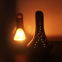 Craftlipi-FOUNTAIN2 Candle Holder Set Of 2 + 12 tealights FREE