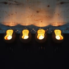 Craftlipi-Chirag 2 Candle Holder Set of 4 + 12 tealights FREE
