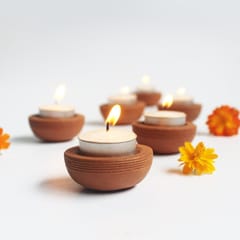 Craftlipi-Tab " Zems" Candle Holder Set of 6 + 12 tealights FREE