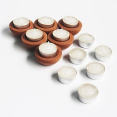Craftlipi-Tab " Zems" Candle Holder Set of 6 + 12 tealights FREE