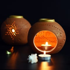 Craftlipi-GLO Candle Holder  Set Of 2 + 12 tealights FREE