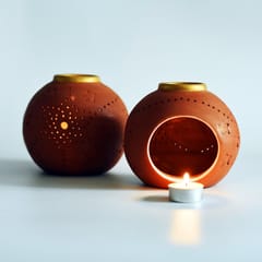 Craftlipi-GLO Candle Holder  Set Of 2 + 12 tealights FREE