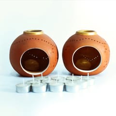 Craftlipi-GLO Candle Holder  Set Of 2 + 12 tealights FREE