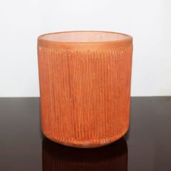 Craftlipi-Terracotta Cylindrical PILLOW Planter Set of 2