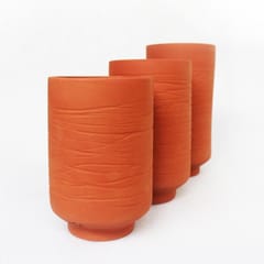 Craftlipi-BARREL (L) Terracotta Planters Set of 3