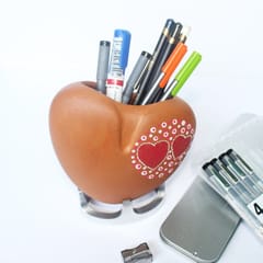Craftlipi-I Care Planter (Heart Shape Planter + Plant + Aluminium Stand )