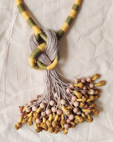 Diti - Pretzel Jute Neckpiece