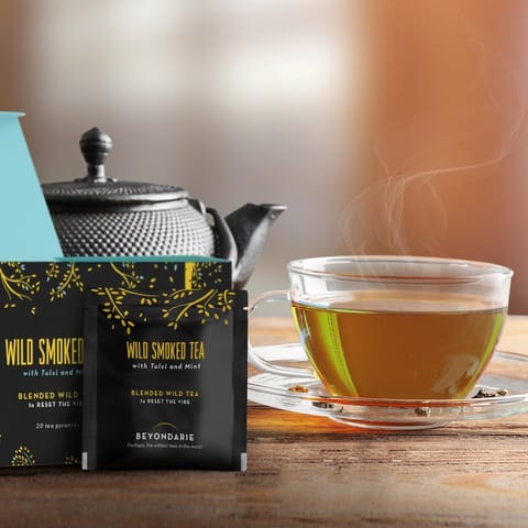 Beyondarie-Wild Smoked Tea with Tulsi and Mint (Tea Pyramids)