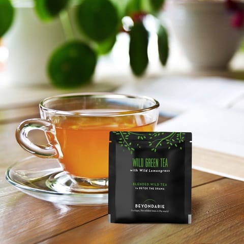 Beyondarie-Wild Green Tea with Wild Lemongrass and Black Pepper (Tea Pyramids)