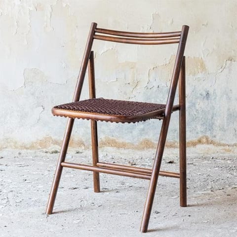 Rhizome-Brown - Skinny Folding Chair - Made from Bamboo