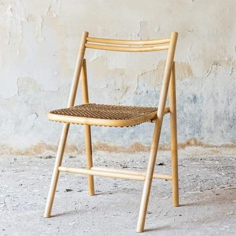 Rhizome-Natural - Skinny Folding Chair - Made from Bamboo
