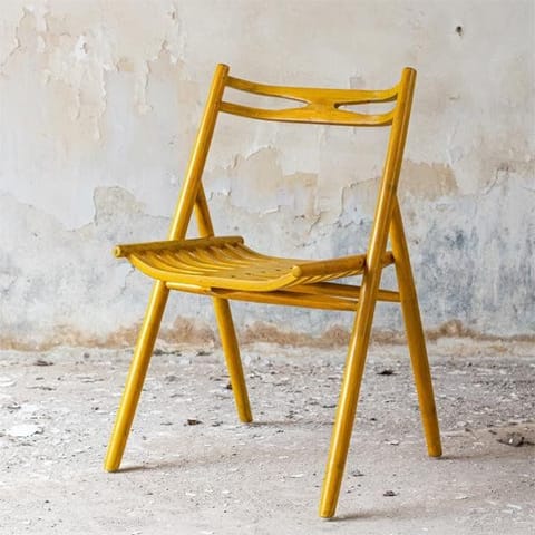 Rhizome-Yellow - Sawboo Chair - Made from Bamboo