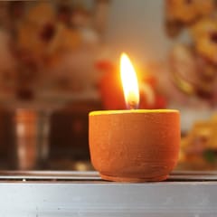 Craftlipi-Terracotta "CUP" Candles Set of 25