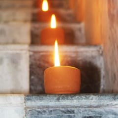 Craftlipi-Terracotta "CUP" Candles Set of 25