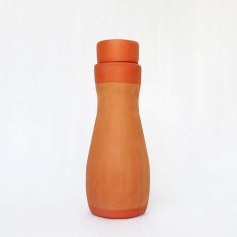 Craftlipi-Terracotta Water Bottle : CURV¬¨‚Ä† 1 Lt